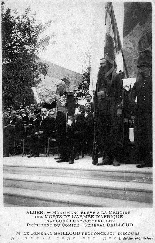 14 - Alger - Fort l'Empereur - Colonne Bailloud - Inauguration .jpg